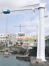 Fishing port cranes